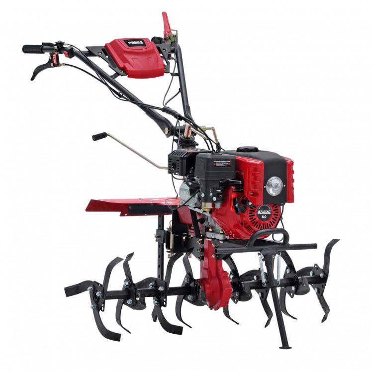 Купить Мотоблок BRADO GM-850SL (8 л.с., без ВОМ, пон.передача, 3+1, фара + капот, без колёс) в Минске с Доставкой по РБ