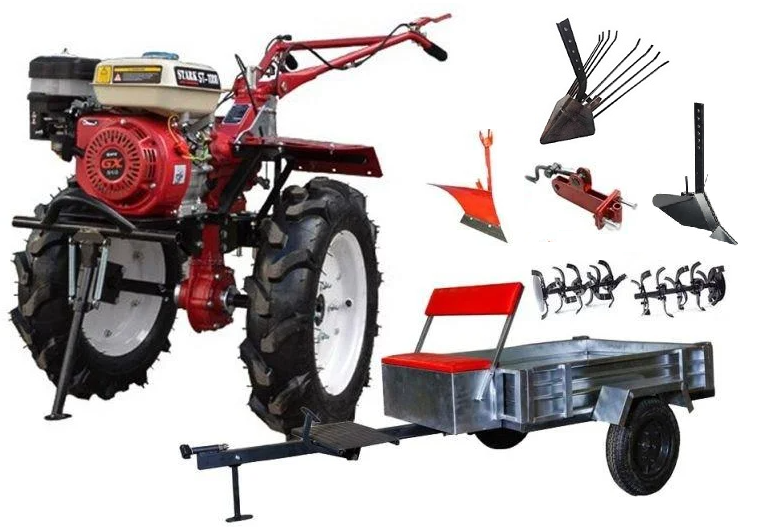 Купить Акция! Мотоблок GROFF 1030PL с пониженной (8,5 л.с., колеса 7*12 без диф-в, фары и бардачка) в Минске с Доставкой по РБ