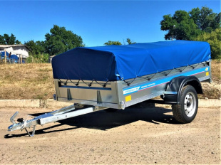 Автомобильный Оцинкованный Прицеп Кремень "Стандарт Плюс" (2,5х1,3) на рессоре alko