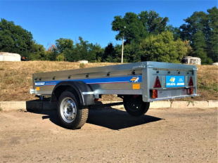 Автомобильный Оцинкованный Прицеп Кремень "Стандарт Плюс" (2,5х1,3) на рессоре alko