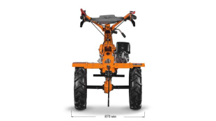 Мотоблок Кентавр 2016Б (на колёсах 4*10, 2 передачи, ВОМ)