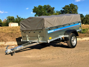 Автомобильный оцинкованный прицеп Кремень "Профи Премиум" (2,5х1,3) на рессоре alko