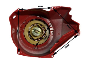 Стартер ручной 177F(GX270) с кожухом