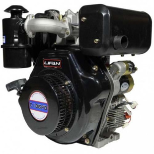 Двигатель дизельный Lifan C186F-D(шлицевой вал, 25мм) 10лс 6А