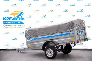 Оцинкованный прицеп Кремень "Бизнес Люкс" (2,5х1,3) на рессоре alko