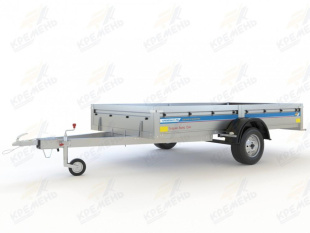 Самосвальный оцинкованный прицеп Кремень "Бизнес Люкс" (3,0х1,6) на рессоре alko