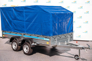 Прицеп Кремень 3,5х1,56х0,35 двухосный (на рессоре alko)