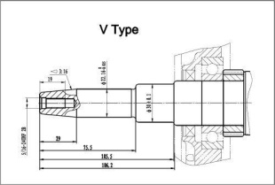 Коленвал 188F(GX390) (конус V-type) Коленвал 188F(GX390) (конус V-type)