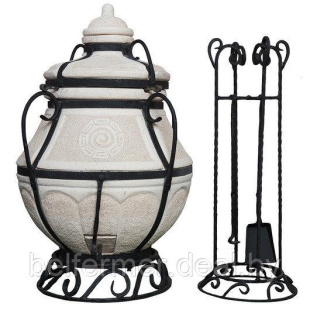 Тандыр Аладдин Mini (в комплекте со стойкой под крышку и подставкой под тандыр)