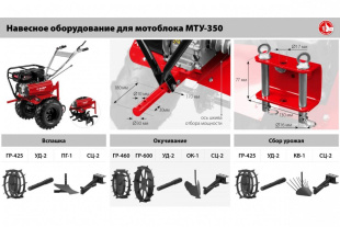 Мотоблок бензиновый усиленный МТУ-350 ЗУБР Мотоблок бензиновый усиленный МТУ-350 ЗУБР