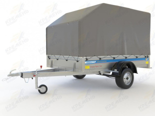 Самосвальный оцинкованный прицеп Кремень "Бизнес Люкс" (2,5х1,6) на рессоре Газель