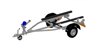 Лодочный прицеп B65P2C (6500*1500 ресс.AL-KO R13 2ос подв. торс.)