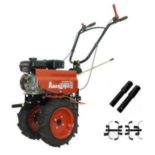 Мотоблок АВАНГАРД АМБ-1М с двигателем Кадви/Lifan 7,0 л.с.(колеса 4х10). В комплекте: фрезы, удлинители осей