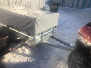 Прицеп Avtos A25P2B (2500*1500*300 ресс. AL-KO (R13) Тент 1200мм Аэро 2ос)