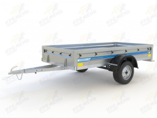 Автомобильный Оцинкованный Прицеп Кремень "Стандарт Плюс" (2,5х1,3) на рессоре alko