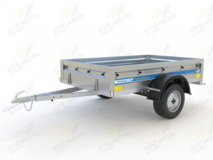 Автомобильный Оцинкованный Прицеп Кремень "Стандарт Плюс" (2х1,3) на рессоре alko