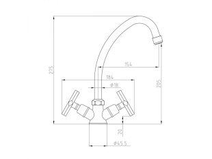 Горелка сварочная MIG MAG WG-25AK (3м, 230А) SOLARIS (CO2 - 230A; Ar(Ar+CO2) - 200A; 0.8-1.2мм; ПВ - 60%; 3 метра; М6)