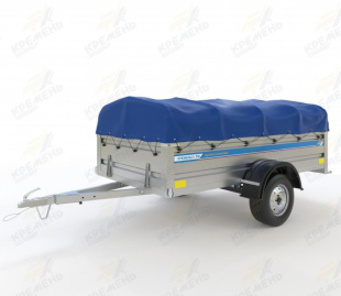 Автомобильный оцинкованный прицеп Кремень "Профи премиум" (2,5х1,3) на рессоре Волга