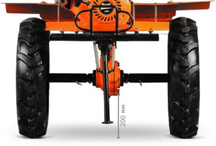 Мотоблок Кентавр 2016Б (на колёсах 4*10, 2 передачи, ВОМ)
