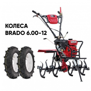 Мотоблок BRADO GM-850SB + колеса BRADO 6.00-12 (комплект) Мотоблок BRADO GM-850SB + колеса BRADO 6.00-12 (комплект)