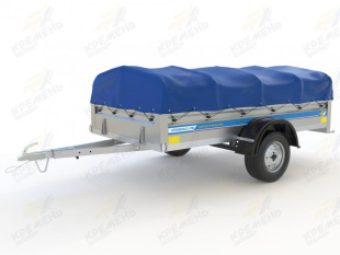 Автомобильный Оцинкованный Прицеп Кремень "Стандарт Плюс" (2,5х1,3) на рессоре alko