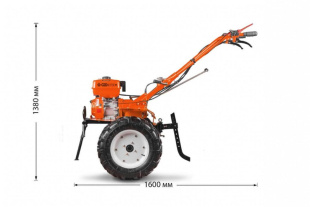 Мотоблок Кентавр 2090Б (+ почвофреза, плуг, сцепка, картофелевыкапыватель, 2 ступицы)