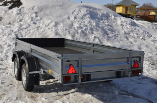 Прицеп А40Р2В (4000*1500*300 ресс. AL-KO (R13) тент 1200мм Аэро 2ос)