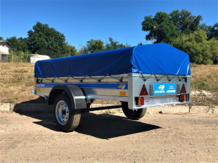 Автомобильный Оцинкованный Прицеп Кремень "Стандарт Плюс" (2,5х1,3) на рессоре alko