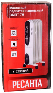 Обогреватель масляный РЕСАНТА ОМПТ-7Н (67/3/3)