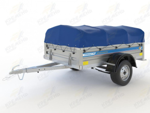 Автомобильный оцинкованный прицеп Кремень "Профи Премиум" (2х1,3) на рессоре Волга