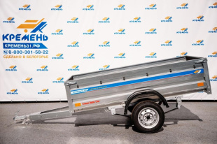 Оцинкованный прицеп Кремень "Бизнес Люкс" (2,5х1,3) на рессоре alko