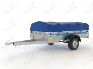 Оцинкованный прицеп Кремень "Бизнес Люкс" (2,5х1,3) на рессоре alko