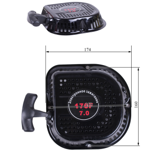 Стартер ручной D-type 168F(GX200)-170F(GX210)