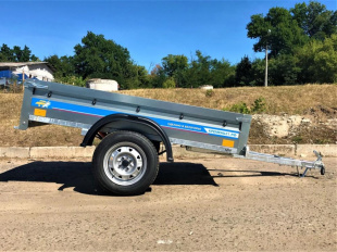 Автомобильный Оцинкованный Прицеп Кремень "Стандарт Плюс" (2х1,3) на рессоре alko