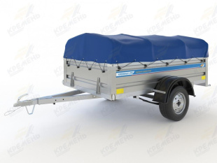 Автомобильный оцинкованный прицеп Кремень "Профи Премиум" (2,3х1,3) на рессоре Волга