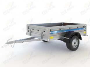 Автомобильный Оцинкованный Прицеп Кремень "Профи Премиум" (2х1,3) на рессоре alko