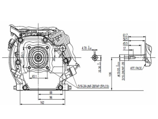 Двигатель STARK GX210 (вал 19,05мм под шпонку) 7лс