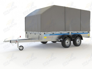 Прицеп Кремень 3,5х1,56х0,35 двухосный (на рессоре alko)