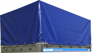 Тент с каркасом h-700 на прицеп 2,25х1,3