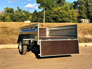 Автомобильный оцинкованный прицеп Кремень "Профи Премиум" (2,3х1,3) на рессоре Волга