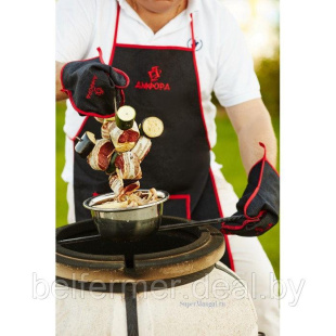 Набор «Тандыр-МАN!!!» (фартук, 2 рукавицы)