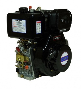 Двигатель Lifan Diesel 192FD D25, 6A шлицевой вал