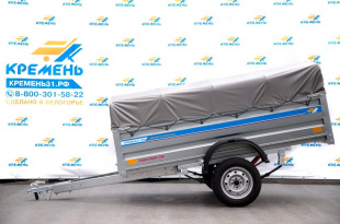 Оцинкованный прицеп Кремень "Бизнес Люкс" (2,5х1,3) на рессоре alko