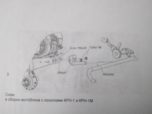 Комплект установки косилки и снегоуборочной приставки на мотоблок Нева МБ-2 Мультиагро