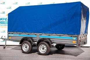 Прицеп Кремень 3,5х1,56х0,35 двухосный (на рессоре alko)