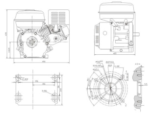 Двигатель STARK GX390E (вал 25мм) 13л.с.