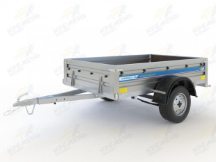 Автомобильный оцинкованный прицеп Кремень "Профи Премиум" (2х1,3) на рессоре Волга