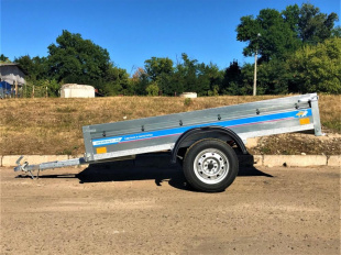 Автомобильный Оцинкованный Прицеп Кремень "Стандарт Плюс" (2,5х1,3) на рессоре alko